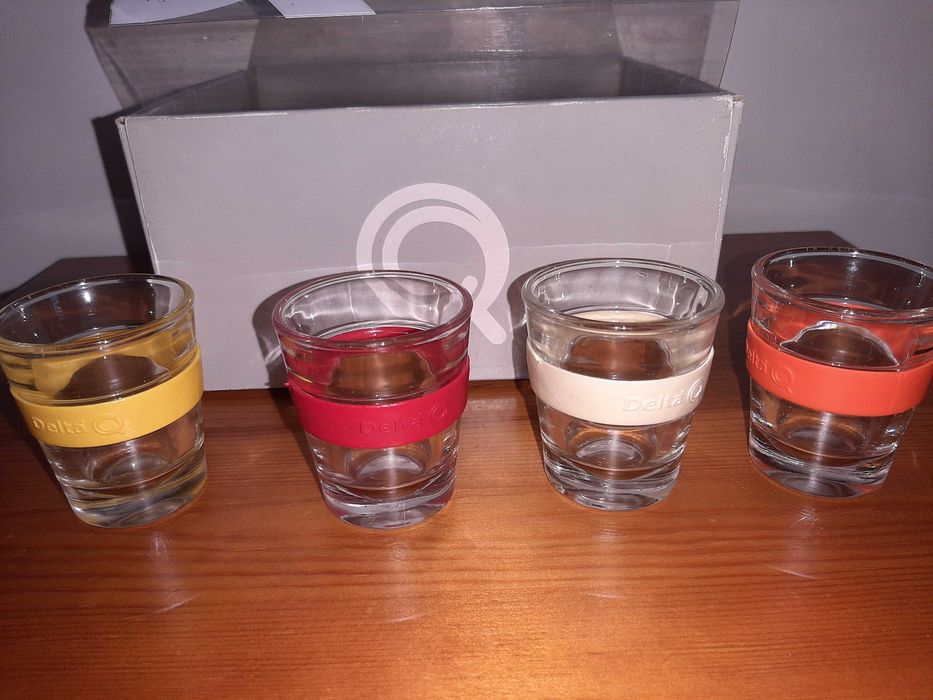 Conjunto 4 Copos em Vidro Cafés Delta Q