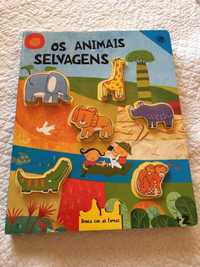 Livro infantil Os animais Selvagens