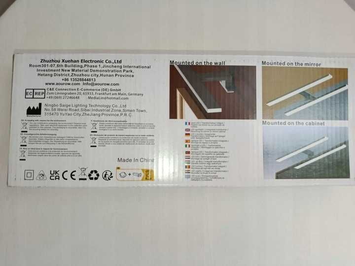 Lampa łazienkowa LED do lustra 5W - montaż do lustra/ściany/szafy 30cm