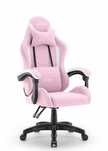 Fotel gamingowy Cabro C500 Różowy- Biały Tkanina Outlet