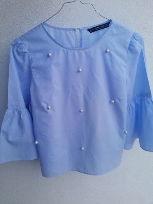 Blusa Zara com pérolas tam S