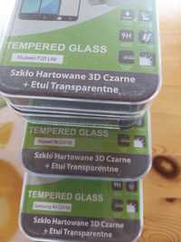 Szkło hartowane 3D z etui transparentnym ,Huawai P20,Y6, A6 nowe