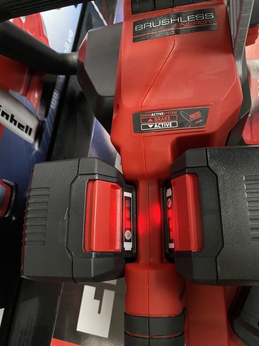 Пила цепная бесщеточная Einhell GE-LC 36/35 Li-Solo + 2 набора 4,0 Ah