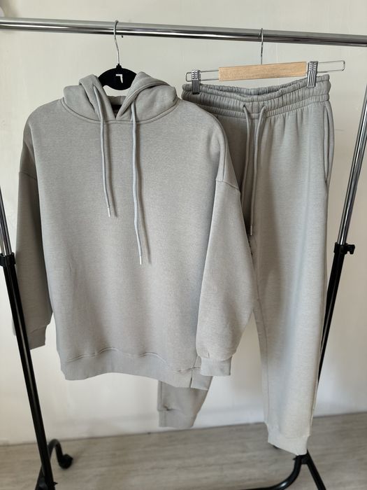 РОЗПРОДАЖ! Жіночий зимовий костюм оверсайз на флісі: худі + джогери