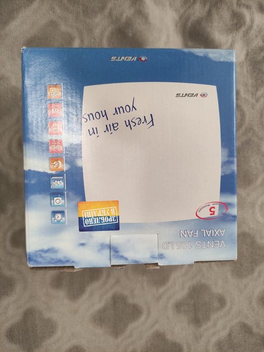 Витяжний вентилятор Вентс 125 ЛД без зворотнього клапану