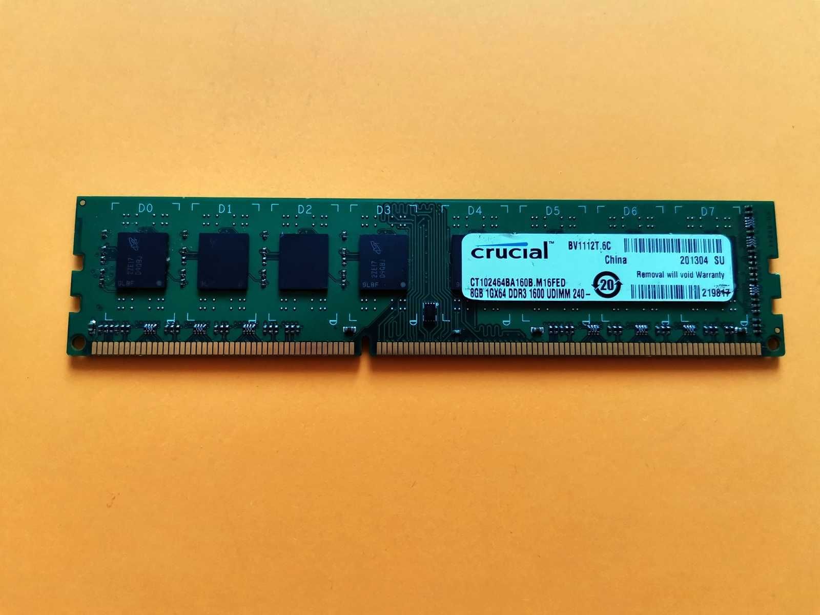 DDR3 8GB CruciaL 12800 -Komputer