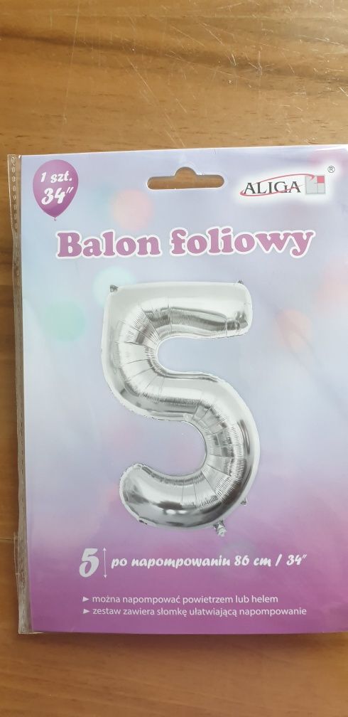 Balon foliowy 5 urodzinowy