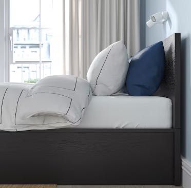 Estrutura cama c/ arrumação 160x200 IKEA MALM (pode incluir colchão)