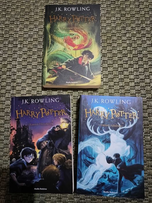 Harry Potter książki zestaw 3 sztuki
