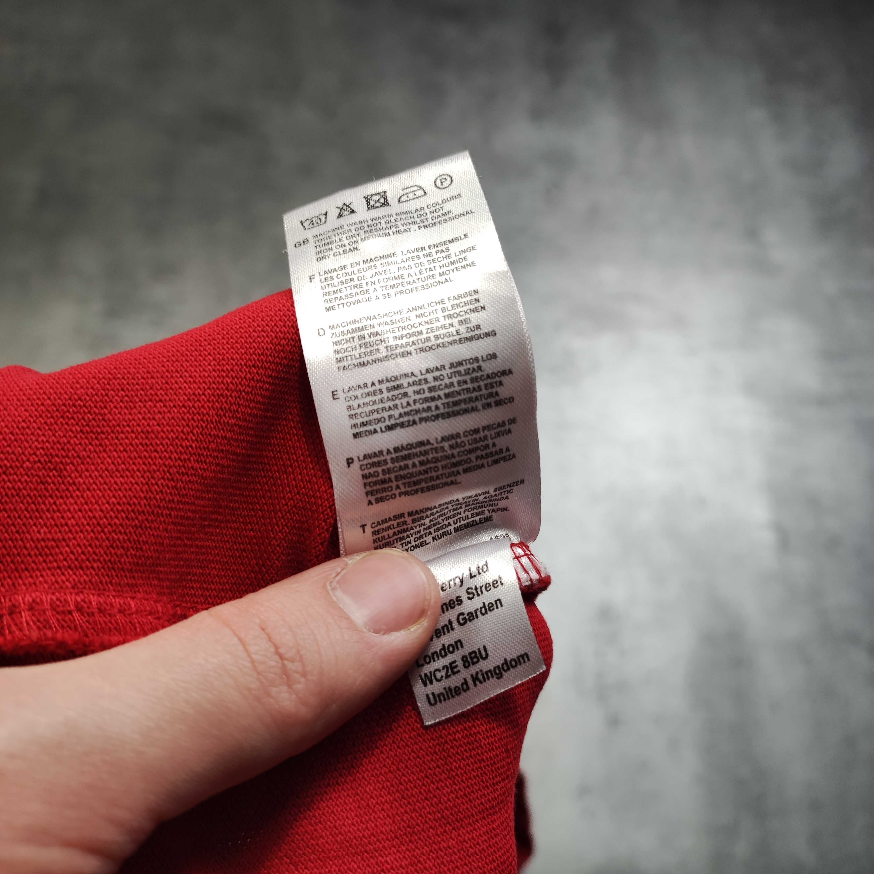 MĘSKA Koszulka Polo Elegancka Czerwona Bawełna PREMIUM Fred Perry