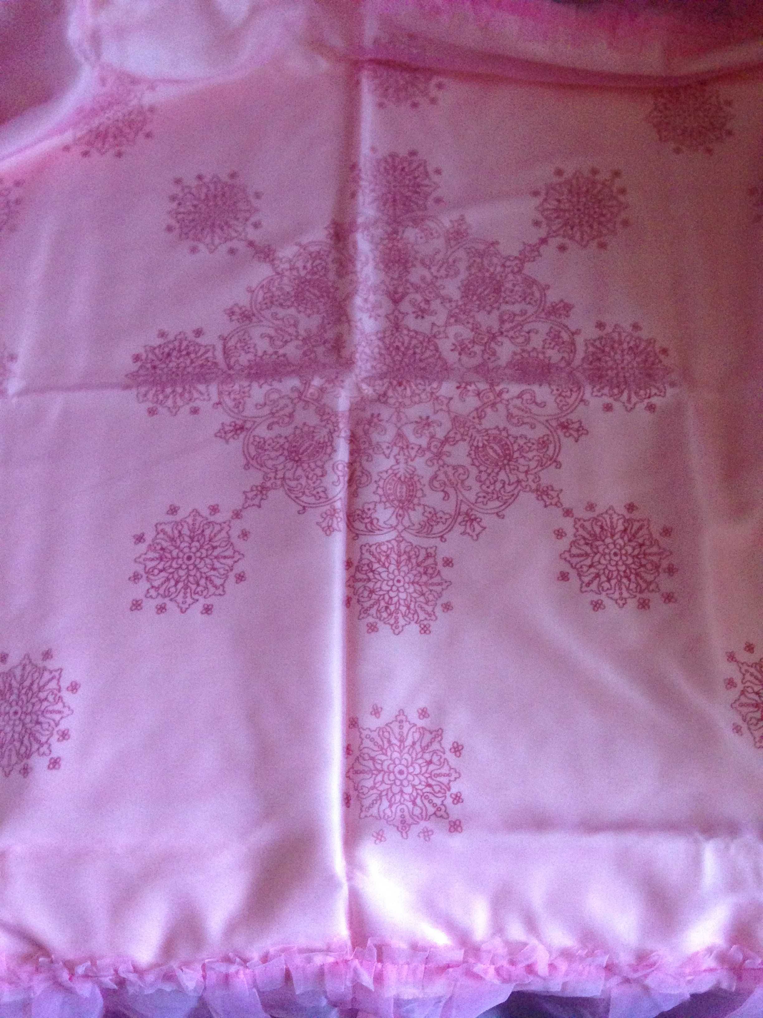 Детское покрывало и накидка на детскую подушку розового цвета. Новое.