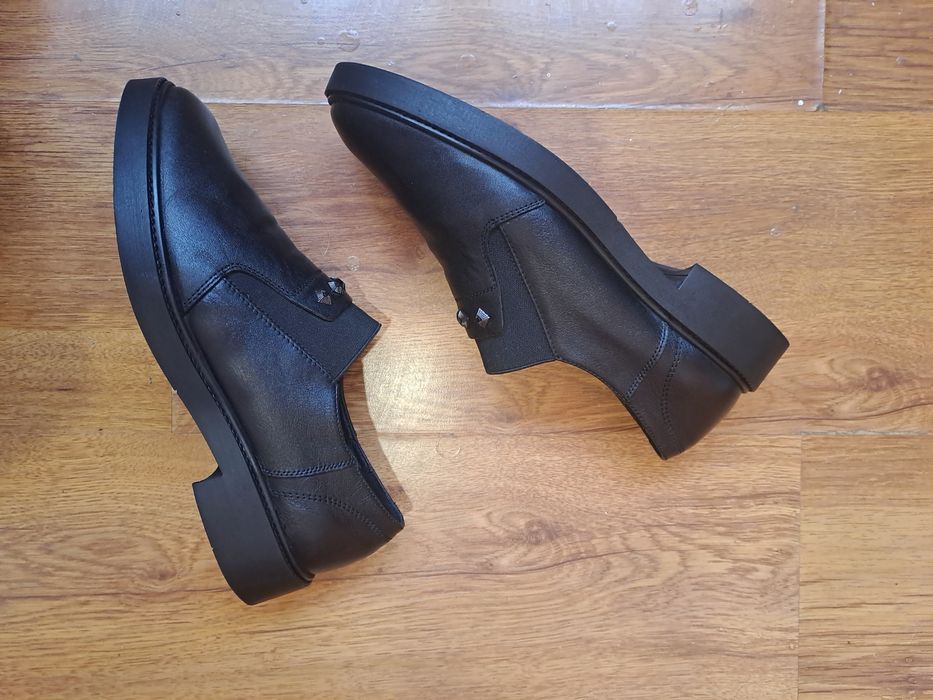 АКЦІЯ. Рр 40 MIDA фірмові шкіряні туфлі лофери на платформі