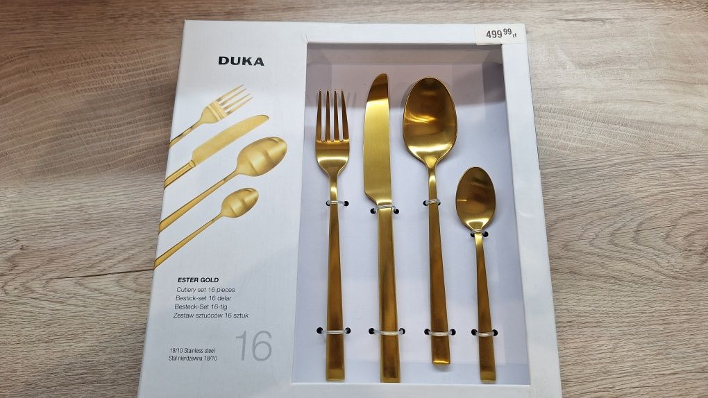 Duka sztućce złote na 4 osoby