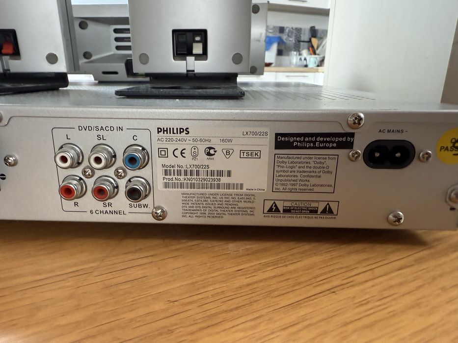 Kino domowe Philips LX700/22S 5.1 + DVD kolumny głośniki subwoofer