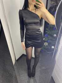Коротка вечірня чорна сукня ,розмір S