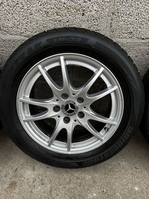 Alufelgi R16 5x112 Mercedes A,B,C,CLA VW Audi opony zimowe 205/55/16