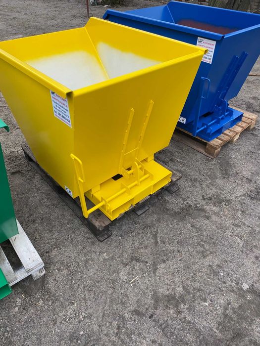 Kontener samowyładowczy 0,5 m3, mulda, pojemnik, koleba na wióry.