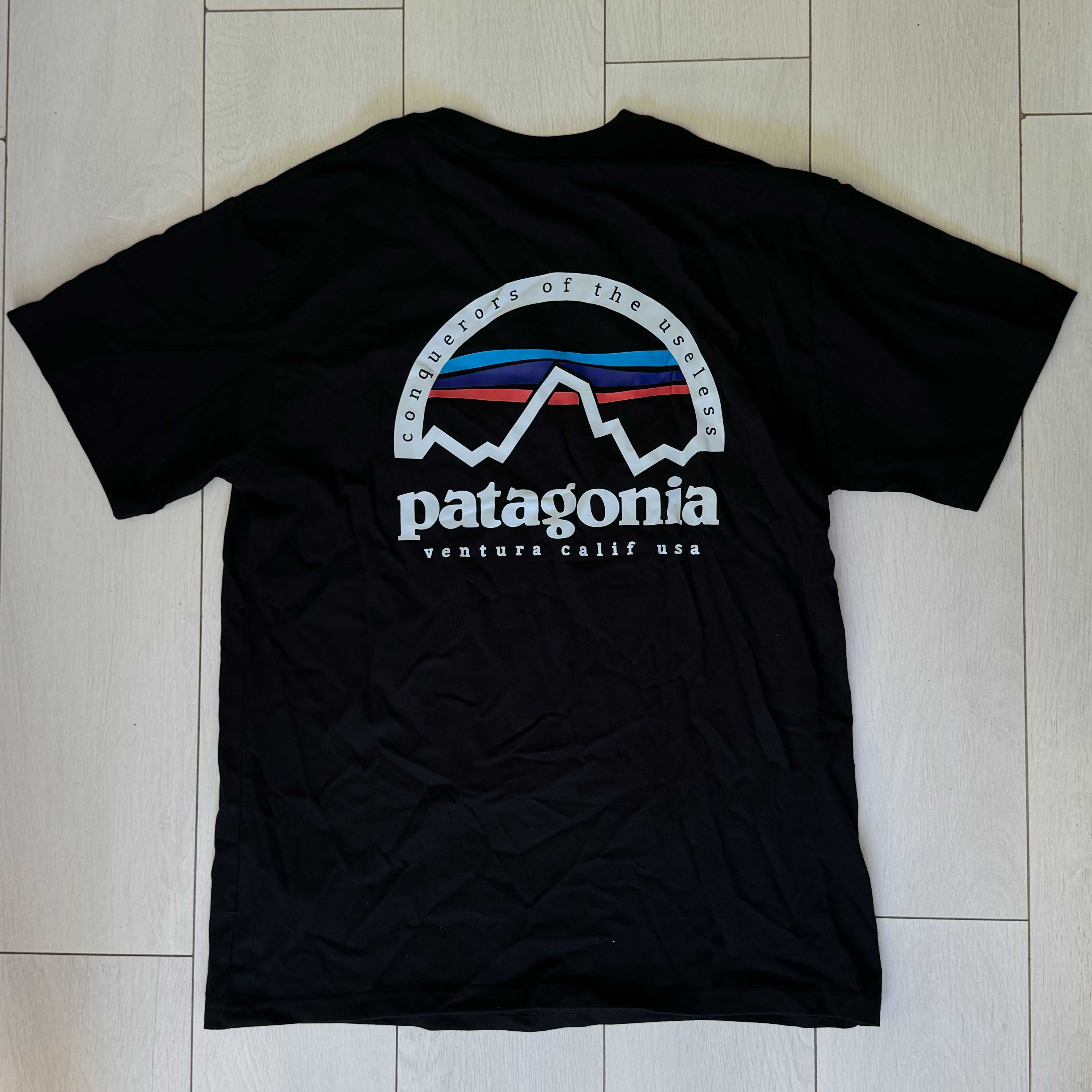 Футболка Patagonia Ventur Calif Usa(S, M, L) у чорному кольорі.