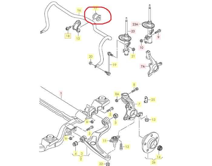 Втулка стабілізатора переднього  VW T5 T6 7H5411313A FE31347