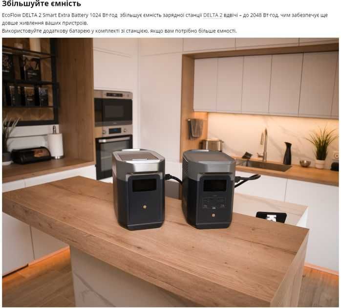 Додаткова Батарея EcoFlow Delta 2 Extra Battery Грутові ціни Роздріб