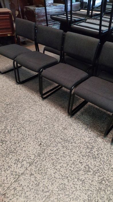 Cadeiras fixa cor cinzento escuro