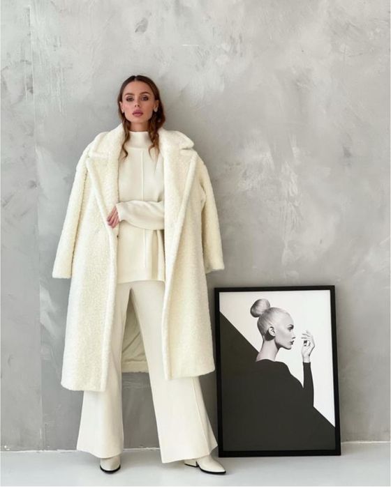 Біла шуба тедді Imperial