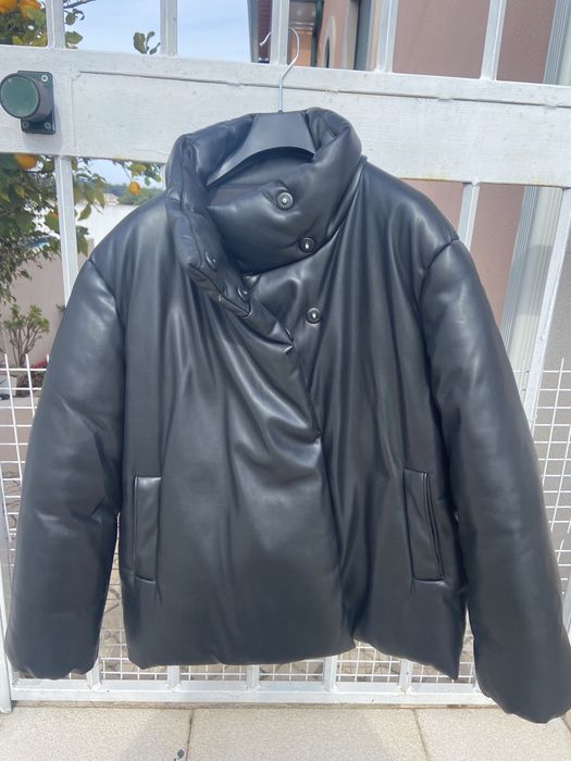 Blusão tipo pele acolchoado