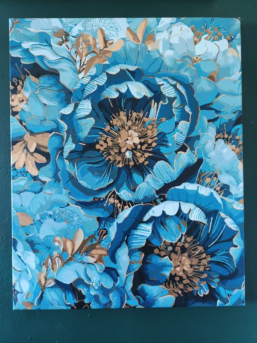 Obraz kwiaty, farba olejna