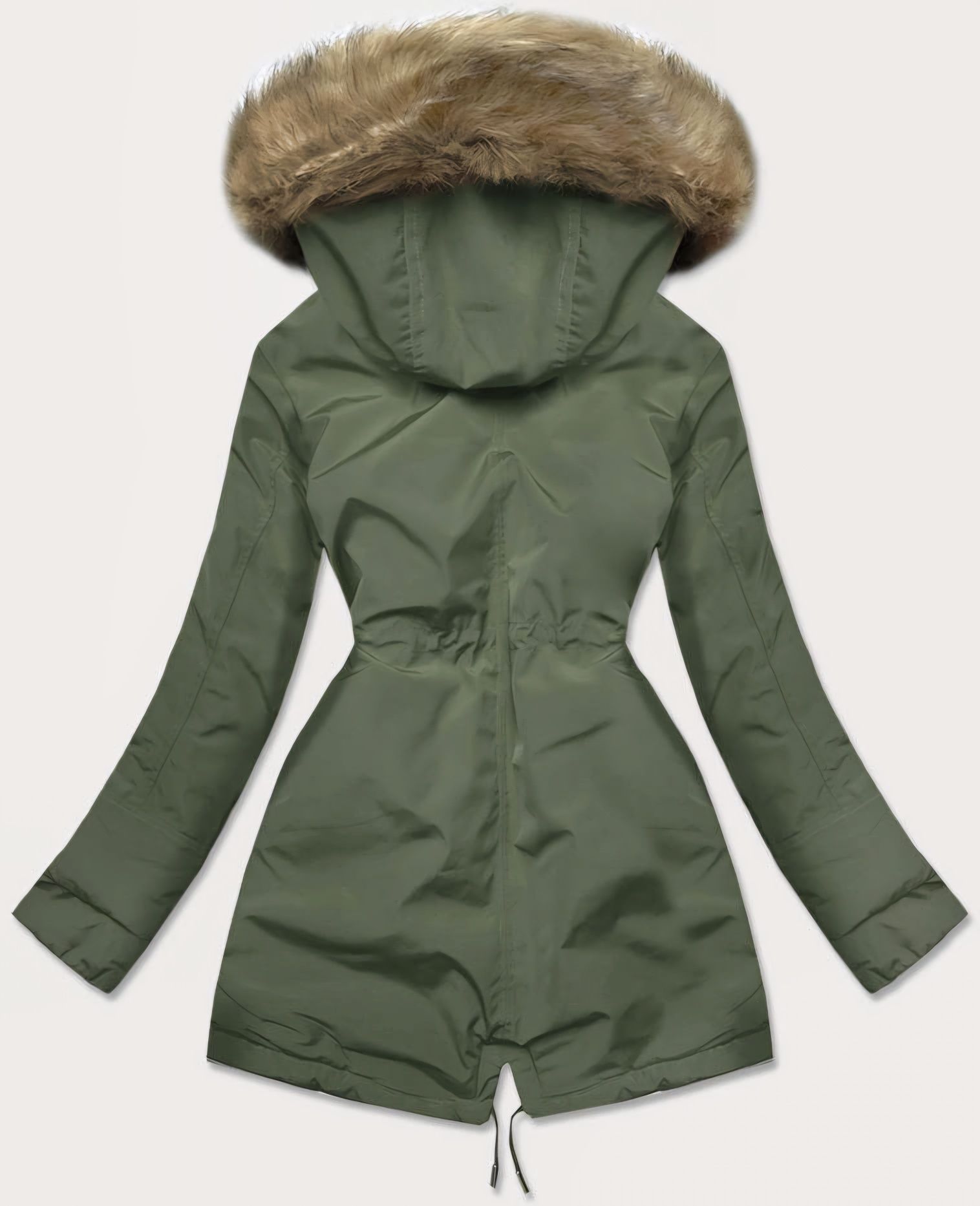 Ciepła kurtka parka zimowa damska. XXL/44. Khaki/zielony. Goodlookin.
