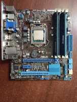 Комплект ASUS B75M-PLUS + Intel Core i3-3240 + 8GB RAM