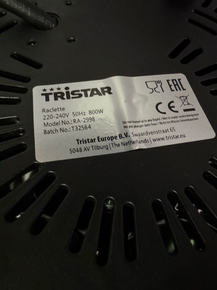 Grill Elektryczny Tristar Raclette RA-2998