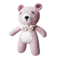 Peluche Ursinho #Bebé #Rosa #Amigurumi