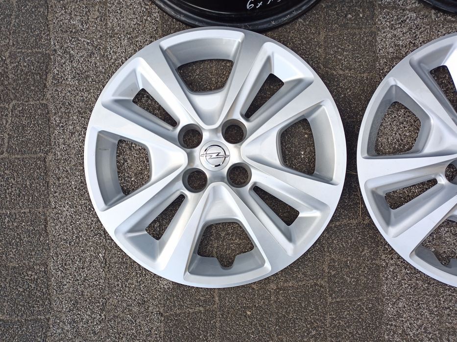 Opel CORSA ADAM Karl 4*100 Felgi struktura+ Kołpaki+ TPSM DEMO jak NOW
