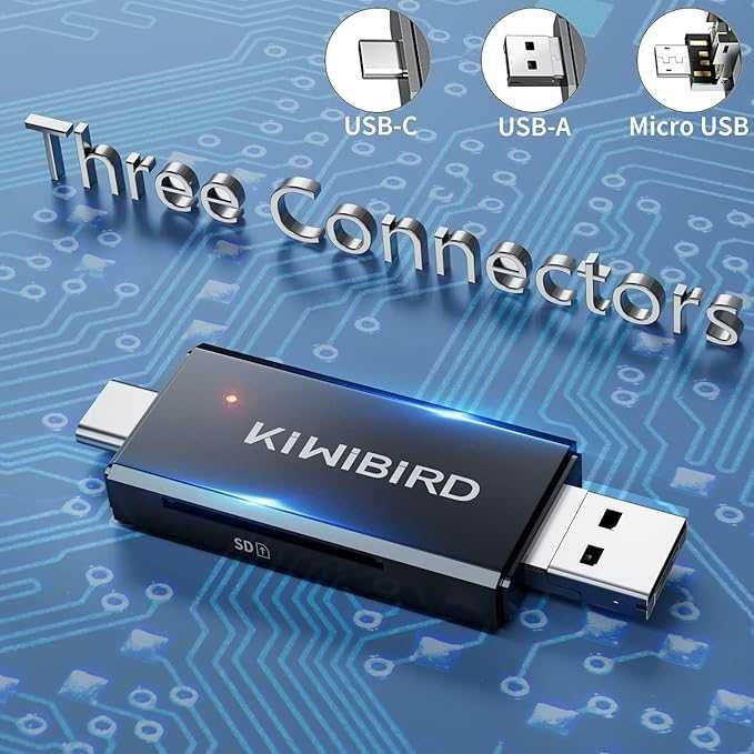 czytnik kart pamięci USB C USB-A SD micro SD