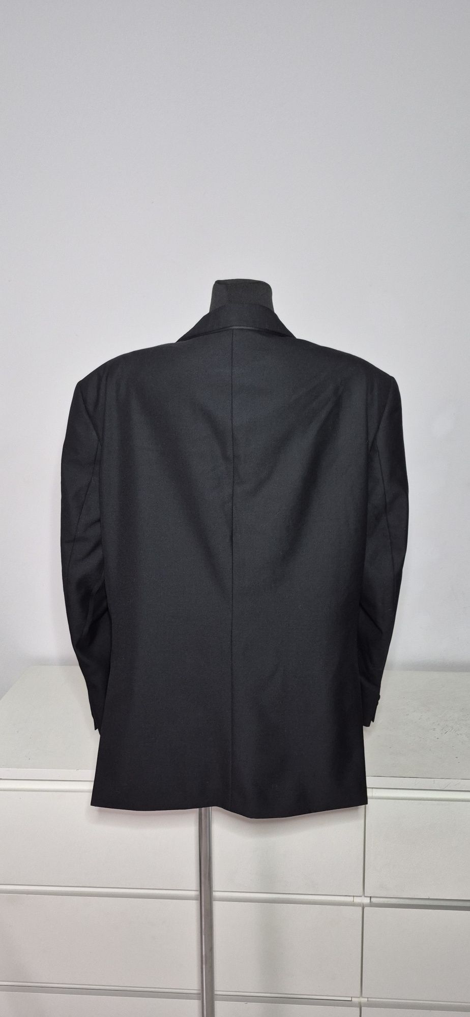 Marynarka meska XXL -3Xl Czarna 70 % WELNA Daniel Hechter