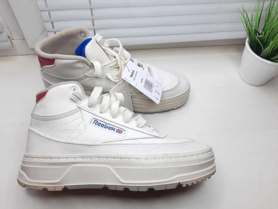 Снікерси reebok club C Geo mid оригінал