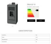 AlPIS - Salamandra a pellets Ónix ED 13 Kw