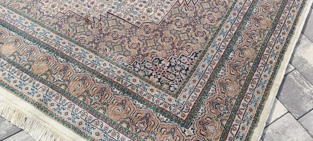 Bidjar dywan wełniany tkany ręcznie 341 x 240 cm wełna piękny perski