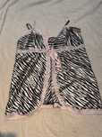 Komplet koszula nocna zebra sexy bielizna stringi