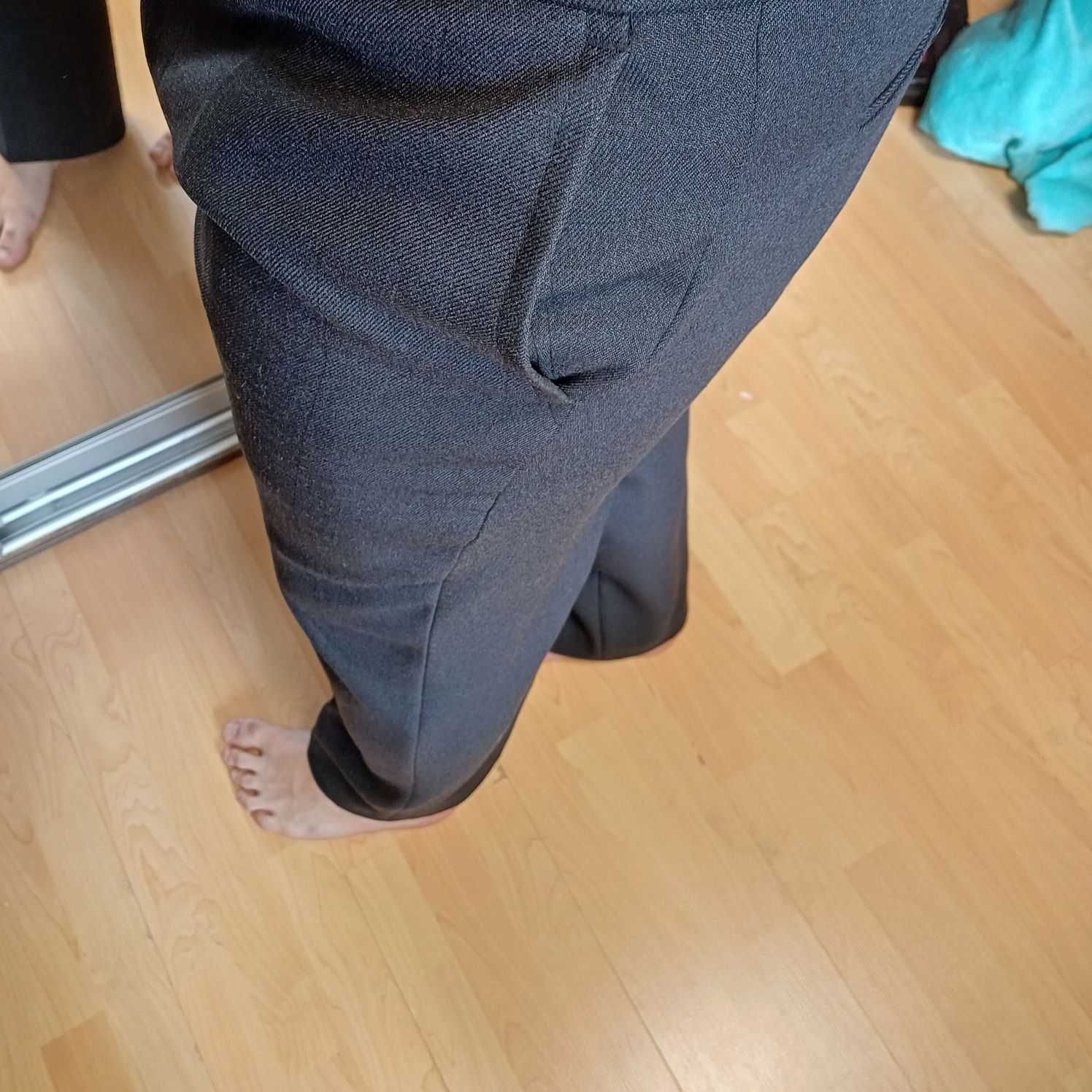 Класичні чоловічі брюки сірі(не завужені, нові) xl