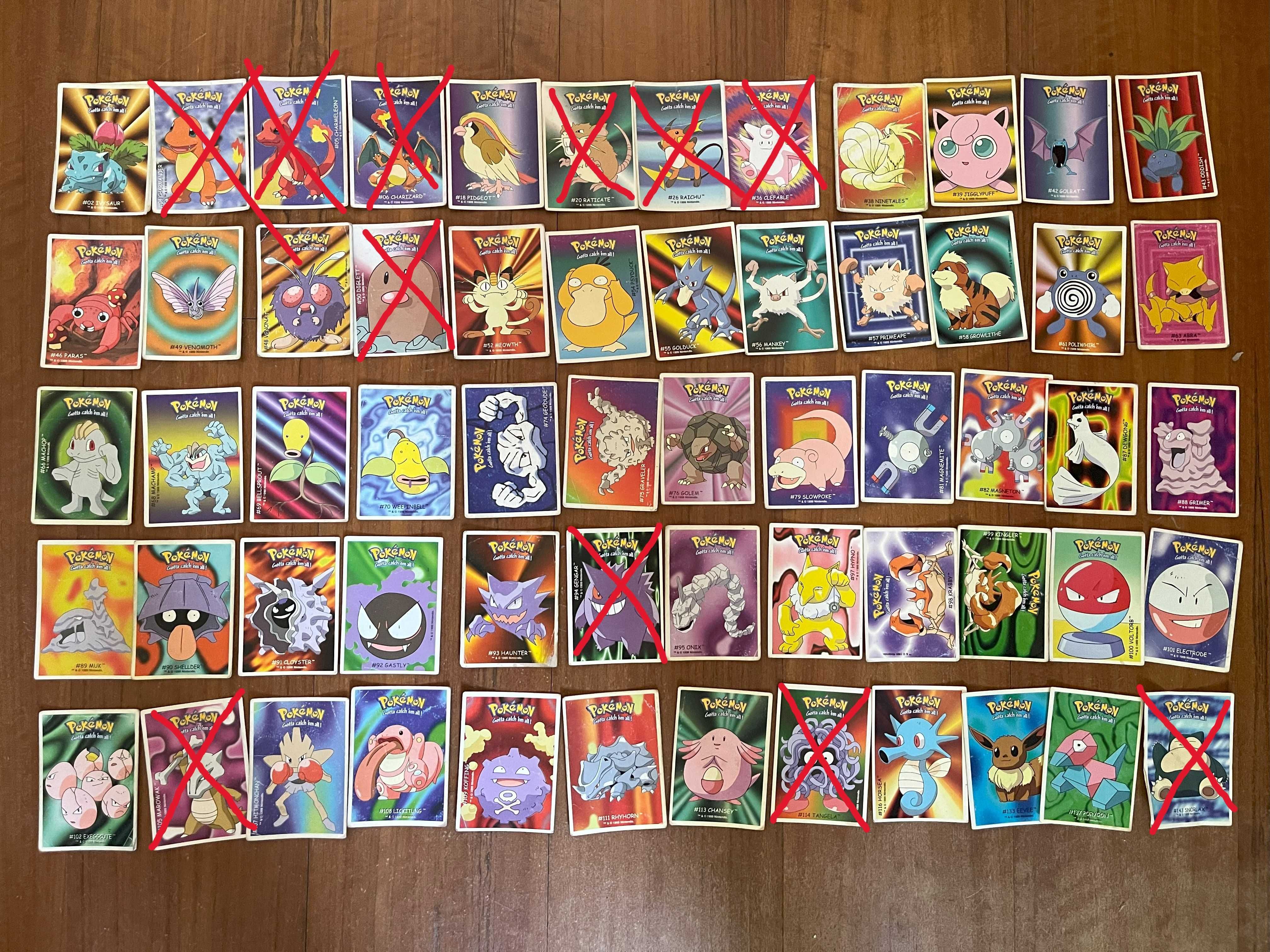Pokemon Dunkin Boomer Cartas / Autocolantes (60 cromos)