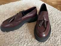 Loafersy skórzane
