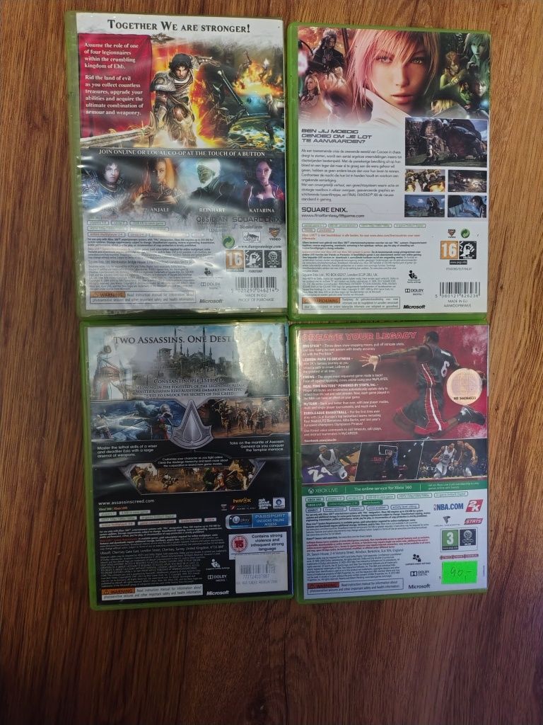 GRY XBOX360 ( Dungeon Siege III, Finał Fantasy XIII, NBA2K14..)