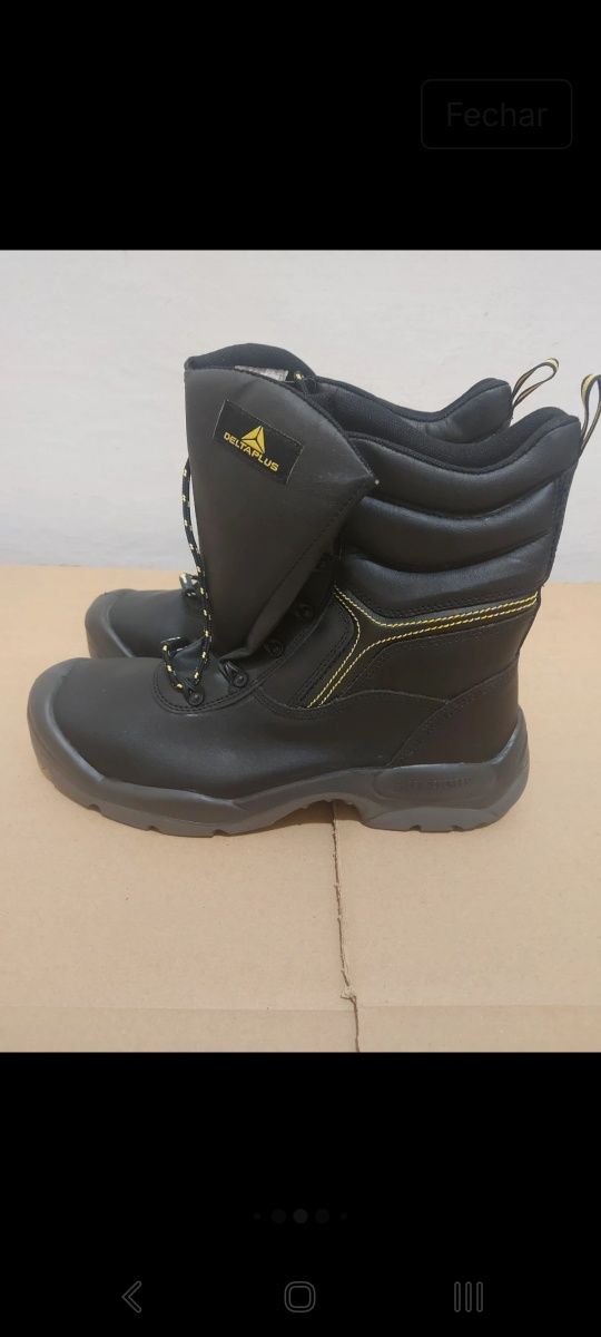 Botas de Segurança Deltaplus de alta resistência, tamanho 46