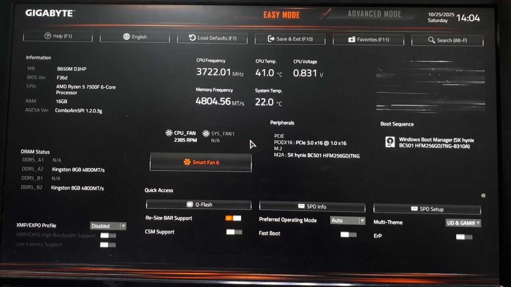 Материнська плата Gigabyte B650M D3HP