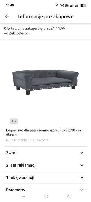 Legowisko dla psa