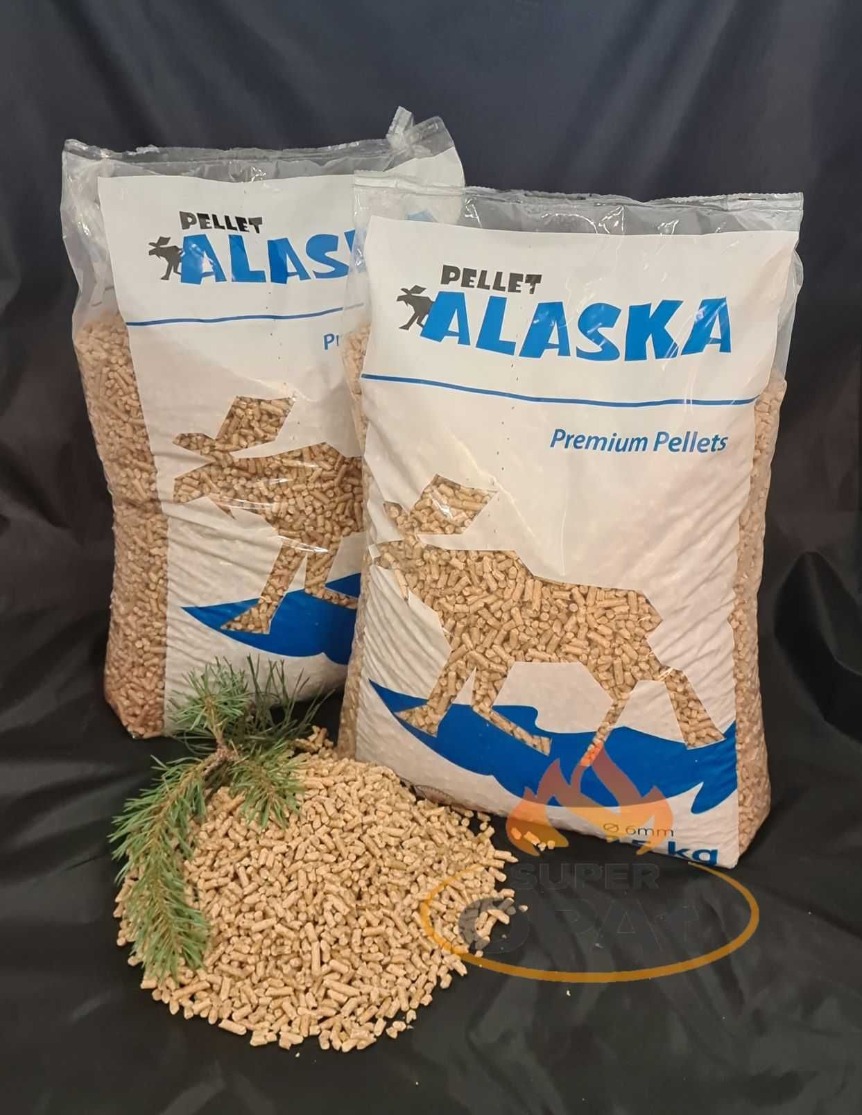 Pellet Certyfikowany ALASKA ENplus A1 super jakość lava olczyk gold