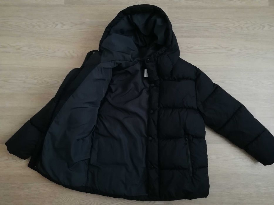 Куртка зимова чорна стильна Zara 152 см 11 - 12 років