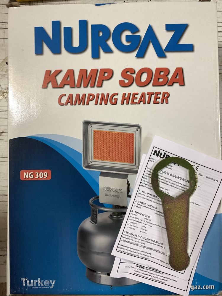 Газовий інфрачервоний обігрівач Nurgaz camp soba NG-306