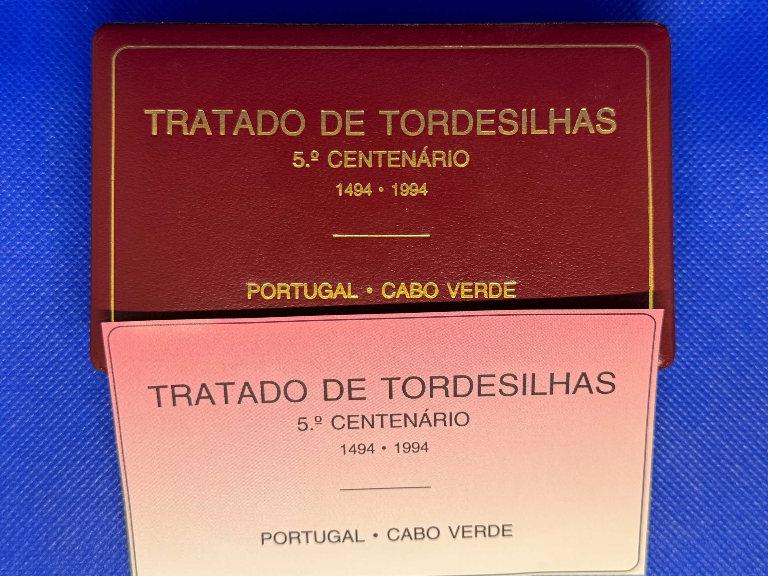 Moedas Tratado de Tordesilhas em prata